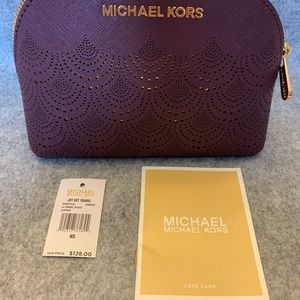 ***SOLD***Michael Kors Jet Set Damson Pouch NWT